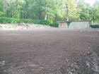 The new area top soiled and prepared for reseeding