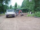 A new area of lawn being consolidated